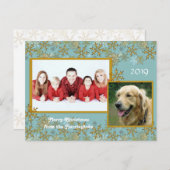 家族の数々のクリスマス写真はがき シーズンポストカード (正面/裏面)