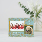 家族の数々のクリスマス写真はがき シーズンポストカード (スタンド正面)