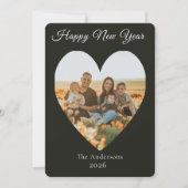 家族の新年の写真 シーズンカード (正面)