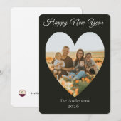 家族の新年の写真 シーズンカード (正面/裏面)