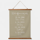 家族の日々の違いカスタムは 吊り下げ型タペストリー (正面)