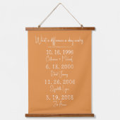 家族の日々の違いカスタムは 吊り下げ型タペストリー (正面)