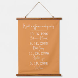 家族の日々の違いカスタムは 吊り下げ型タペストリー