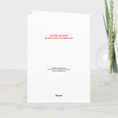 家族の日の叔母 カード (裏面)