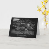 家族の日外出 – 最も深い悔やみや弔慰 カード (黄色い花)