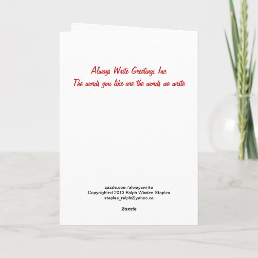 家族の日恋 カード (裏面)