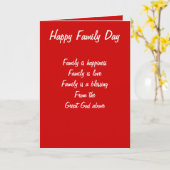 家族の日恋 カード (黄色い花)