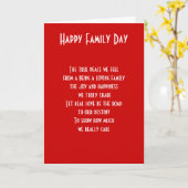 家族の日気に カード (黄色い花)