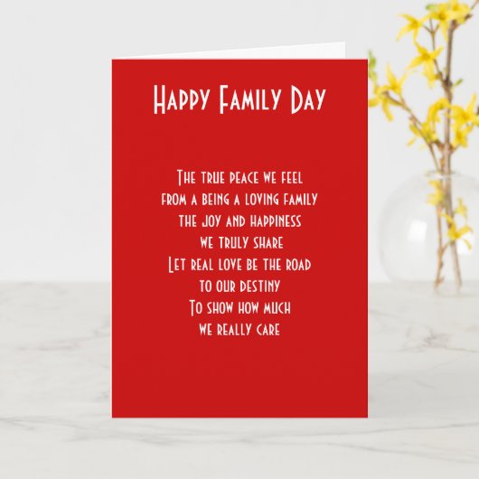 家族の日気に カード (黄色い花)