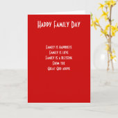 家族の日 カード (黄色い花)