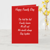 家族の日 カード (黄色い花)