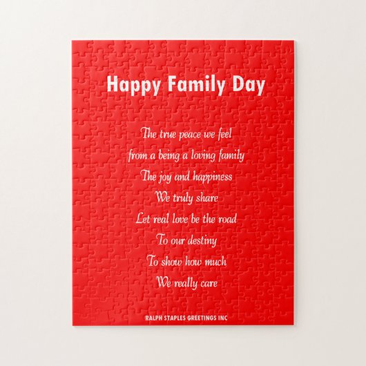 家族の日 ジグソーパズル (縦)