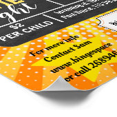 家族の映画の夜、映画の夜のパーティーPTAイベントPTO ポスター (角)