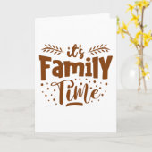 家族の時間だ カード (黄色い花)