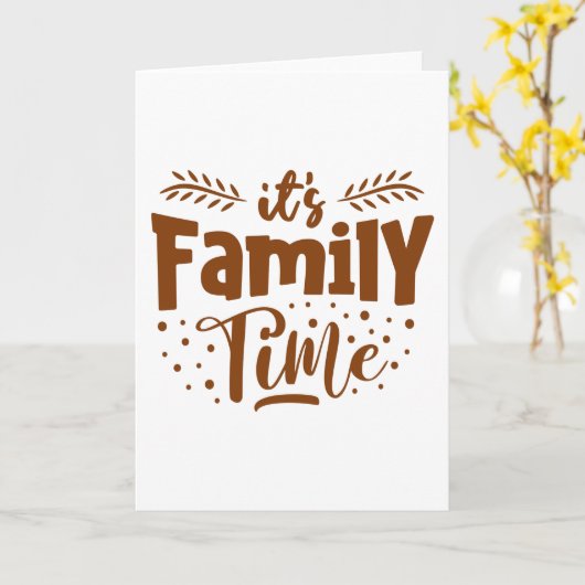 家族の時間だ カード (黄色い花)