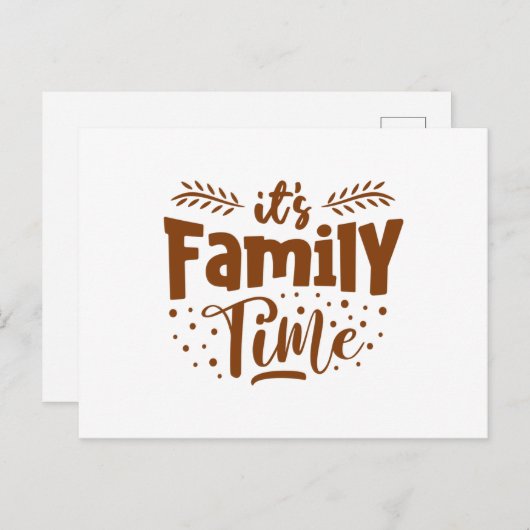家族の時間だ ポストカード (正面/裏面)