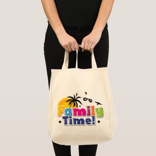 家族の時間 |を使って思い出を作る トートバッグ (正面(商品))