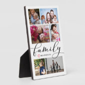 家族の書道台本フォトコラージュ フォトプラーク (側面)