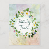 家族の最初のデイジー葉書 ポストカード (正面)