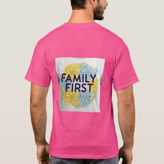 家族の最初 – Unity & Love Tシャツ (裏面)