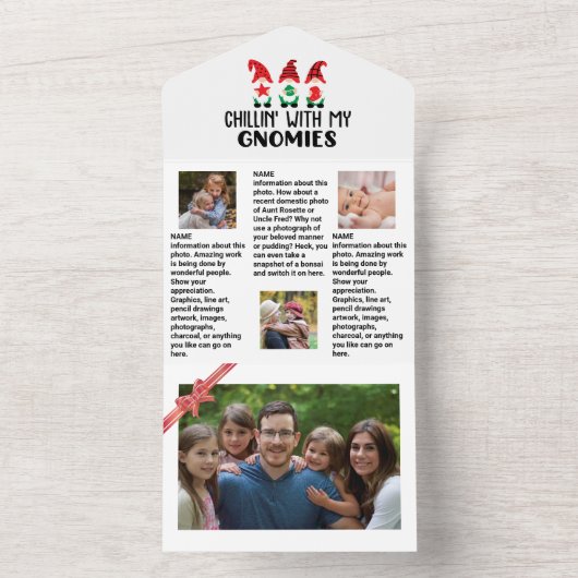 家族の最新情報🎄✨クリスマスフォト オールインワン招待状 (内側)