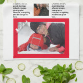 家族の最新情報🎄✨クリスマスフォト キッチンタオル (折り畳み)