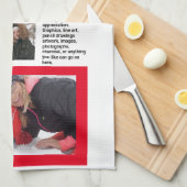 家族の最新情報🎄✨クリスマスフォト キッチンタオル (四つ折り)