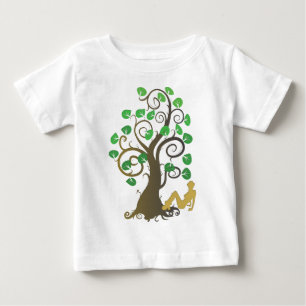 家族の木から落ちた ベビーTシャツ