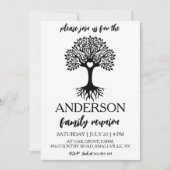 家族の木が家族を集める懇親会 招待状 (正面)