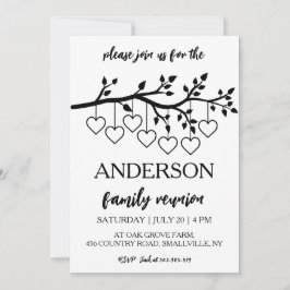 家族の木が家族を集める懇親会 招待状