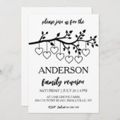 家族の木が家族を集める懇親会 招待状 (正面/裏面)