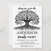 家族の木が家族を集める懇親会 招待状 (正面)