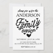 家族の木が家族を集める懇親会 招待状 (正面)