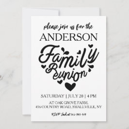 家族の木が家族を集める懇親会 招待状