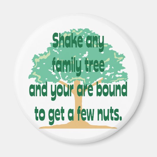 家族の木を振る マグネット (正面)