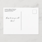 家族の木 家族再会 保存日付のお知らせ 案内ポストカード (裏面)