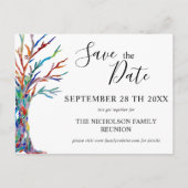 家族の木 家族再会 保存日付 案内ポストカード (正面)