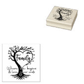 家族の木 生命の始まり、愛は永遠に ラバースタンプ (押印)