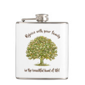 家族の木FATHERの日の贈り物、家族の木の引用文F フラスク (正面)