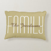 家族の枕神聖で完全なハートを個人化して下さい アクセントクッション (裏面)