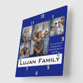 家族の柱時計 スクエア壁時計 (傾斜)