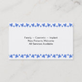 家族の歯科医の名刺-幸せな歯 名刺 (裏面)