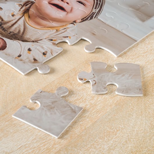 家族の母親の定義ハート4写真 ジグソーパズル (側面)