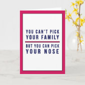 家族の母親の日を選おもしろいぶのは難しい カード (黄色い花)