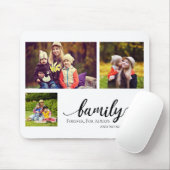 家族の永遠3フォトコラージュ甘い引用文ママの子供 マウスパッド (マウス)