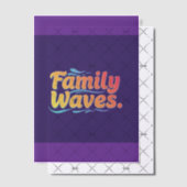 家族の波 ベラム紙招待状 (オフセット (招待状))
