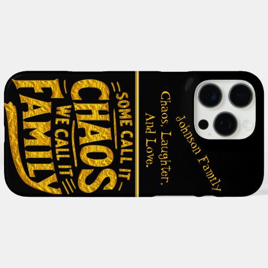 家族の混沌は私たちの最も甘い家賛美の Case-Mate iPhoneケース (裏面 (横))