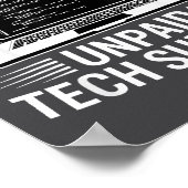 家族の無給のテクニカルサポート担当者 おもしろコンピューター E ポスター (角)