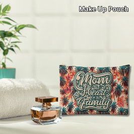家族の熱帯のハートのママ アクセサリーポーチ