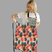 家族の熱帯のハートのママ エプロン